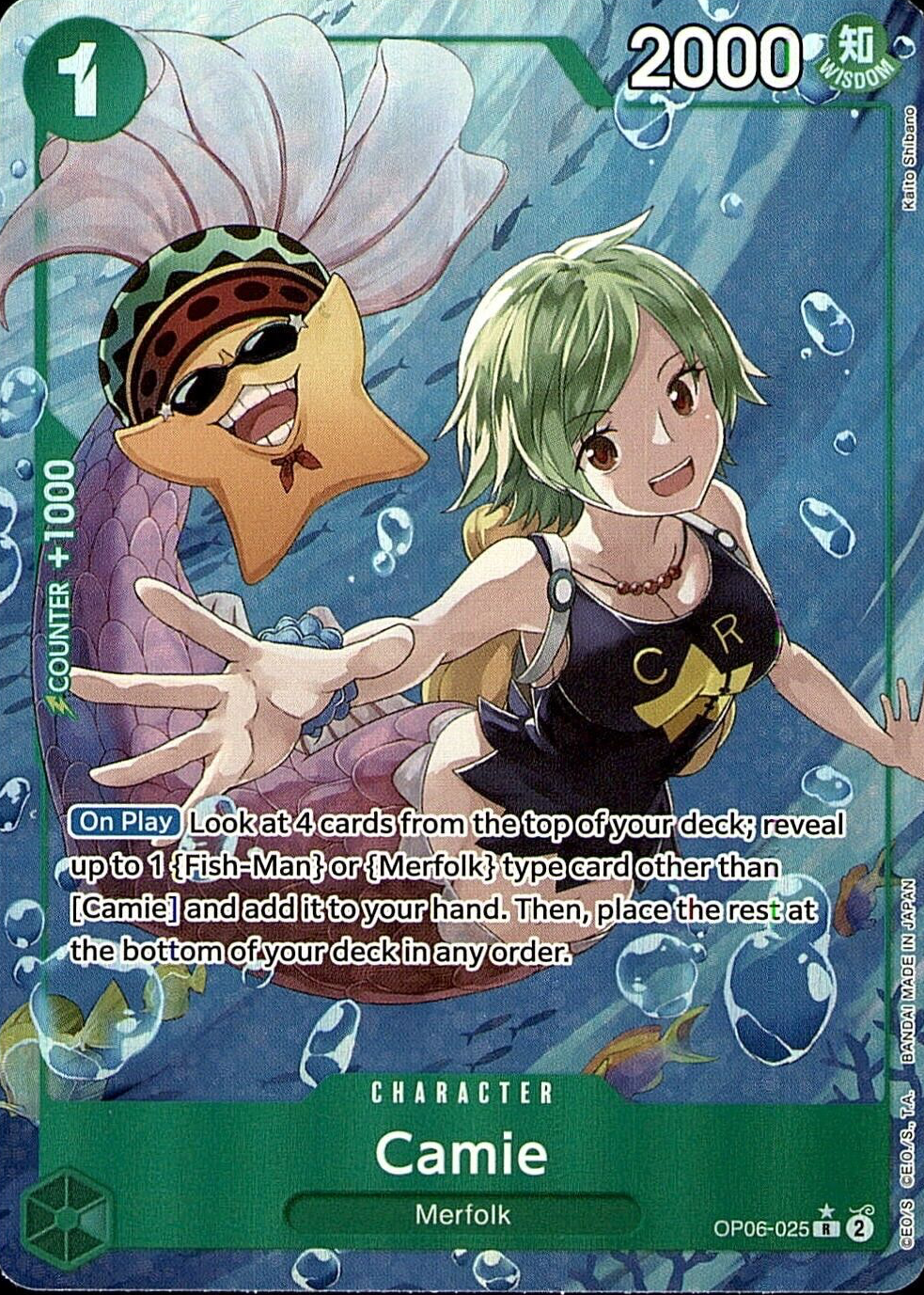 Camie 2024 Wings of the Captain #OP06-025 Rare (Alternate Art